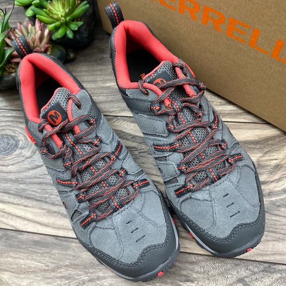 NIB Merrell Crosslander Vent Hiker Sneaker Gray Castle Rock Cayenne - Picture 3 of 16